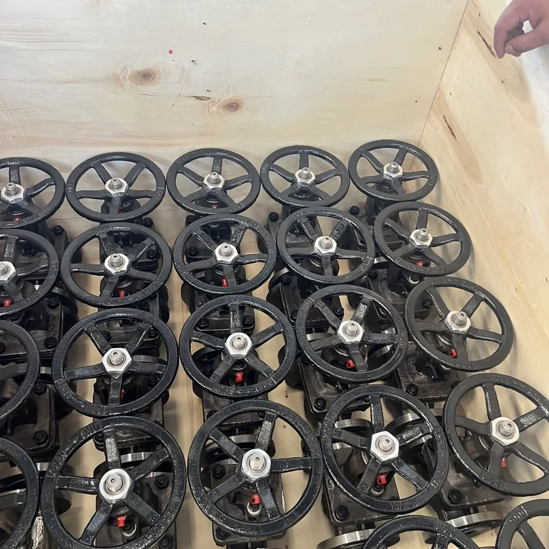 Cast steel gate valves at the factory